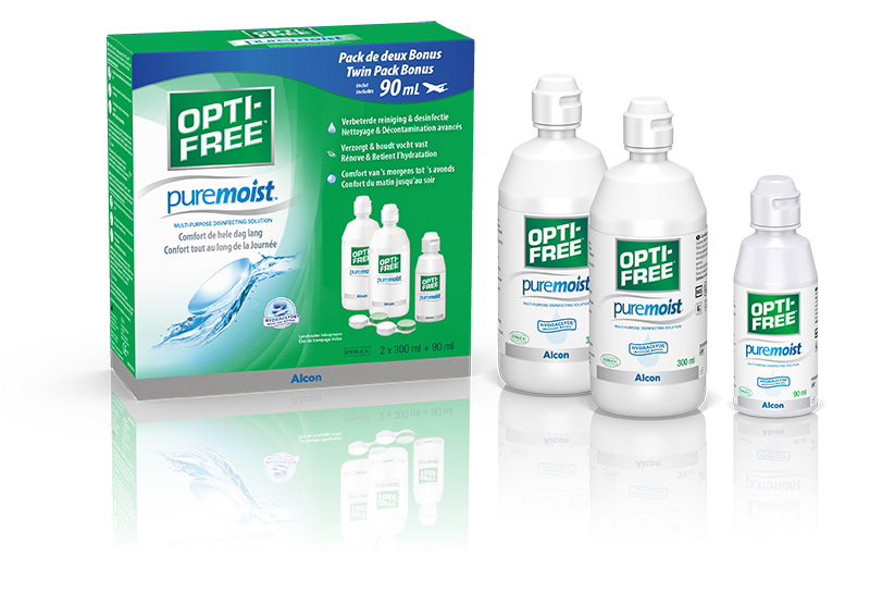 Opti-Free Pure Moist 2x 300ml + 90ml