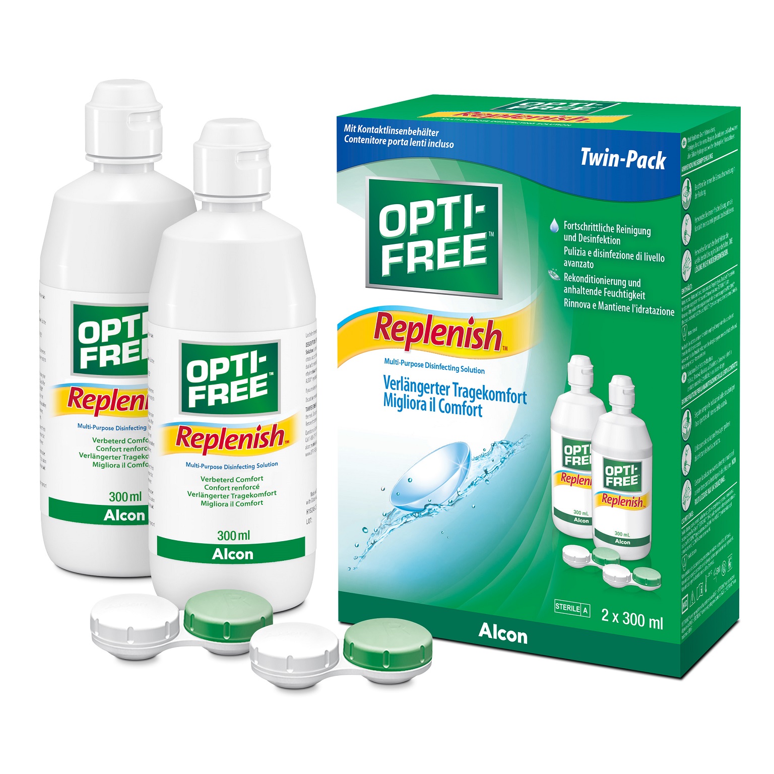 Opti-Free RepleniSH 2x 300 ml/2 Behälter